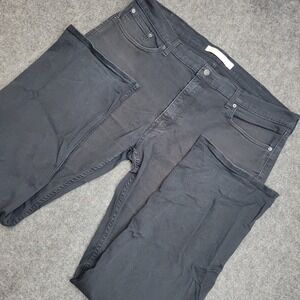 Levis Signature Jeans Mens 42x34 Black Denim Relaxed Streetwear Grunge Americana